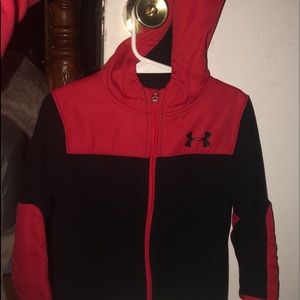 Under Armour little boys zip up hooded jacket